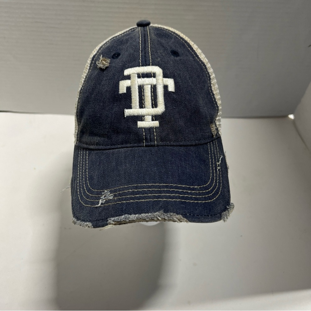 Retro Brand Distressed Navy Blue Cap TD